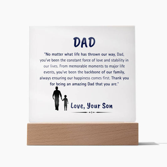 To My Dad - Backbone of Our Family- Son